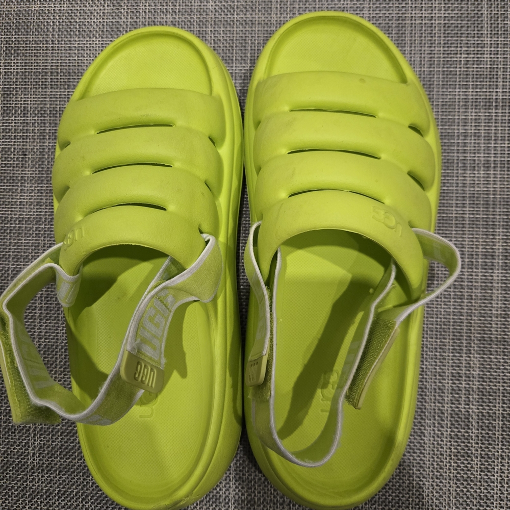 Womens UGG Green Sandals Slides